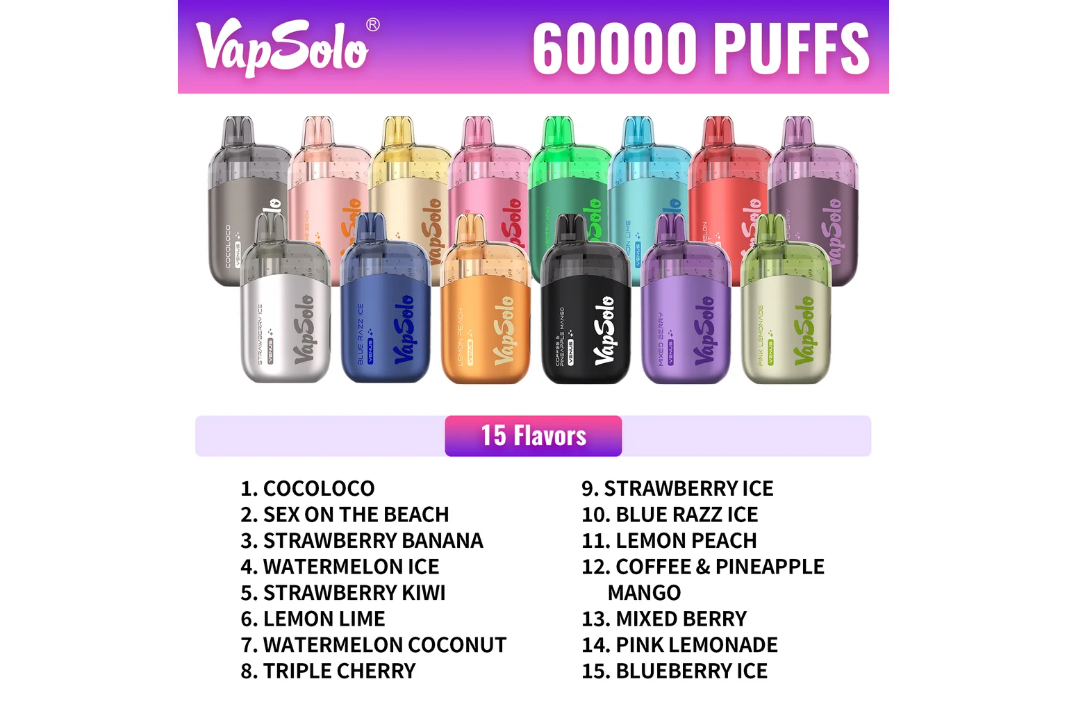 VAPSOLO wholesale — VAPLYNK